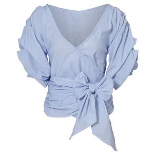 MLM Blue Salo Wrap Shirt